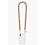 Como Milano phone chain 120cm acrylic brown