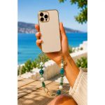 Como Milano phone chain CMMJ.004.DGR.01.00 30cm green acrylic