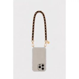   Como Milano phone chain CMMJ.004.LEM.01.00, 30 cm, small-link acrylic, leopard prin