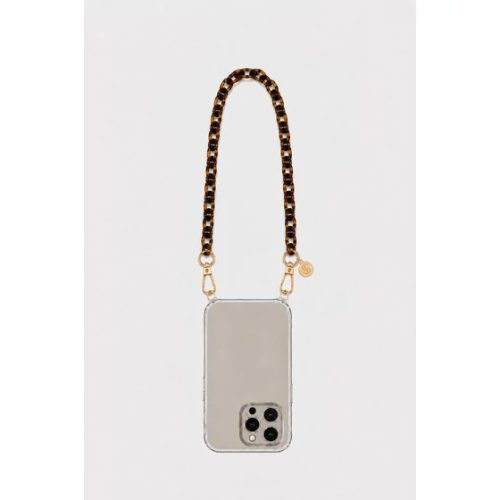 Como Milano phone chain CMMJ.004.LEM.01.00, 30 cm, small-link acrylic, leopard prin