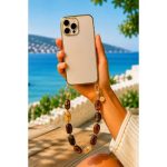 Como Milano phone chain CMMJ.004.BR.01.00 30cm acrylic brown