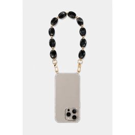   Como Milano phone chain CMMJ.004.BMR.01.00 30cm black marble-effect acrylic